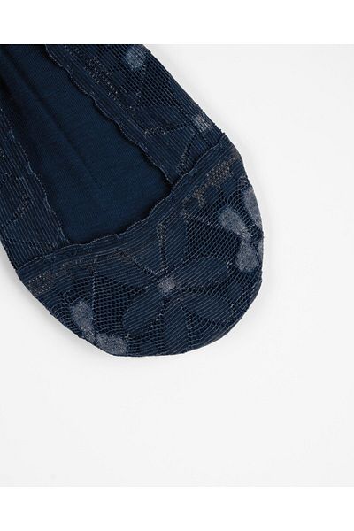 Bolero Mummy Lace Ballerina Socks Navy Blue