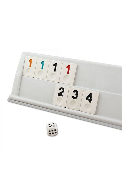 merland benvecocuk 1010211 Platinum Plastic Okey Set -Starokey