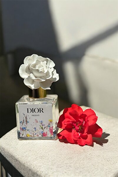 LİNECRAFT 120 ml Çiçek Taşlı Pudra Oda Kokusu Bambu Çubuk