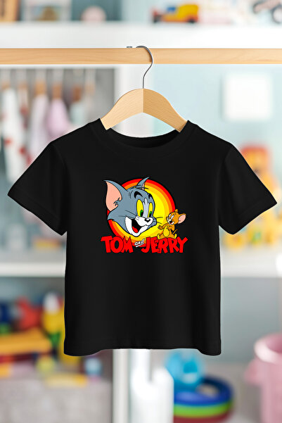 BookOrBook Tricou pentru copii Tom și Jerry Generic 100% bumbac de calitate p...