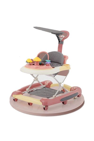 SMARTECH Premergator copii 6in1, Pliabil, Reglabil, Convertibil, Antepremergator, Tavita mancare, Copertina,