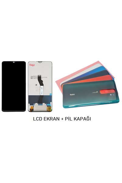 indirimplus Xiaomi Redmi NOTE 8 Pro LCD Ekran + Arka Kapak YEŞİL