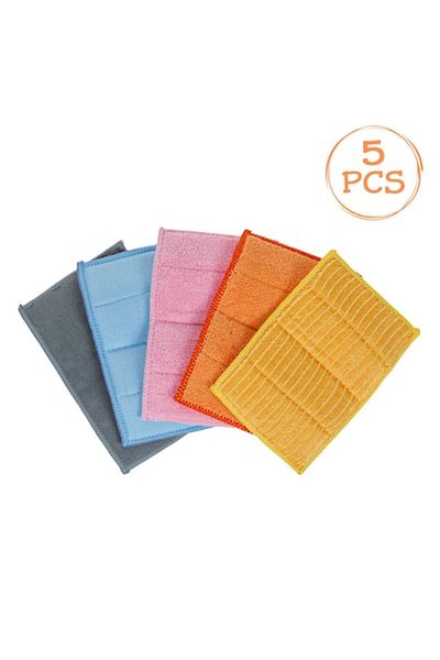 SyaMAG Lavete Microfibre Universale, Multicolor, 11x17cm, Set 5 Bucati