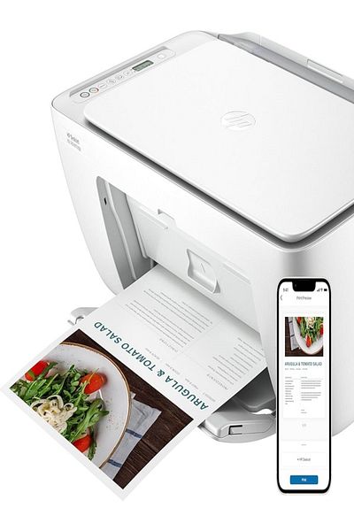 HP طابعة DeskJet Ink Advantage 2875 اللاسلكية للطباعة والنسخ والمسح الضوئي - أبيض