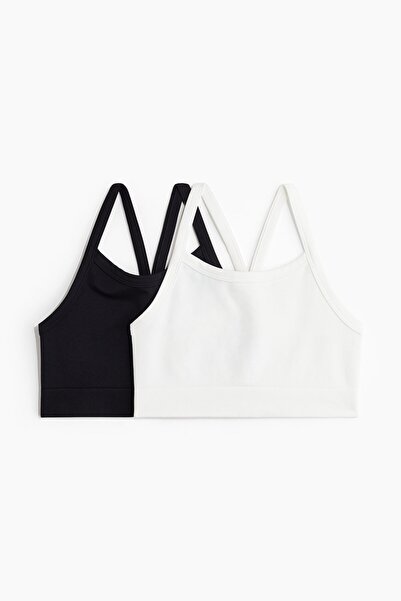 H&M 2'li Dikişsiz Spor Üstü DryMove™