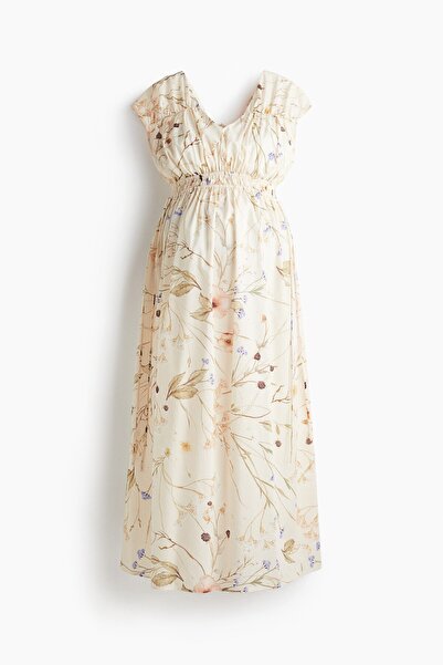 H&M MAMA V Yakalı Elbise