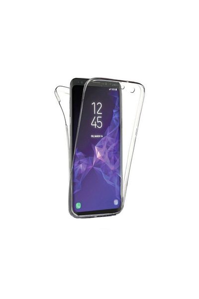 OEM 360 Degree Full cover transparent silicone case, front plus back compatible with Samsung Galaxy S9