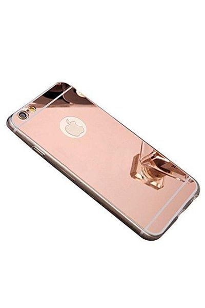 OEM Carcasă Apple iPhone 7, carcasă cu oglindă MyStyle Elegance Luxury, roz-auriu