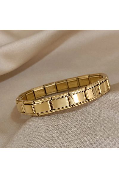 İnDerin Steel Italian Charm Bracelet