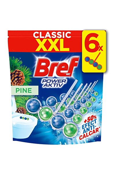 Bref Toilet Air Freshener Bref Power Active Pine, 6x50g