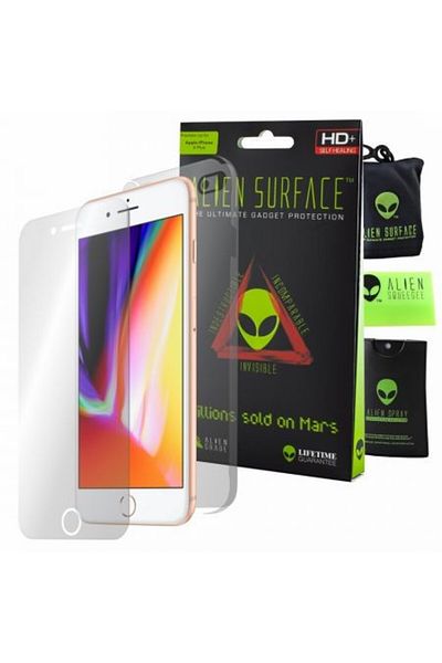 OEM Folie Alien Surface HD, Apple iPhone 8 Plus, folie de protecție ecran, spate, laterale + cadou Alien Fiber