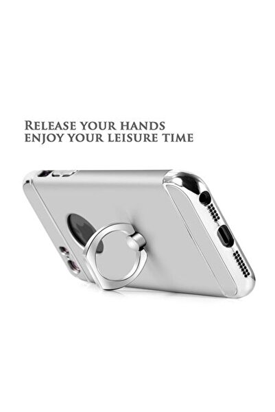 OEM Калъф за Apple iPhone 6/6S, MyStyle 3в1 Ring, сребрист