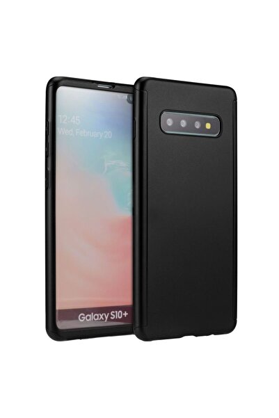 OEM Samsung Galaxy S10 Plus Πλήρης κάλυψη 360 Μαύρη θήκη + Προστατευτική μεμβ...