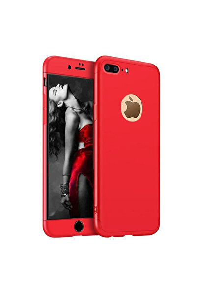 OEM Apple iPhone 8 Plus 360 Full Protection Ultrathin Lux Design Red + стъкле...