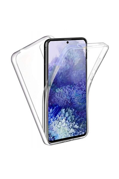 OEM 360 TPU Front + Back Case Compatible with Samsung S20 Plus, Transparent, Mobile Tuning