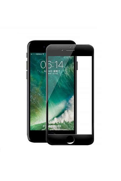 OEM Folie de sticlă neagră MyStyle 5D pentru Apple iPhone 7