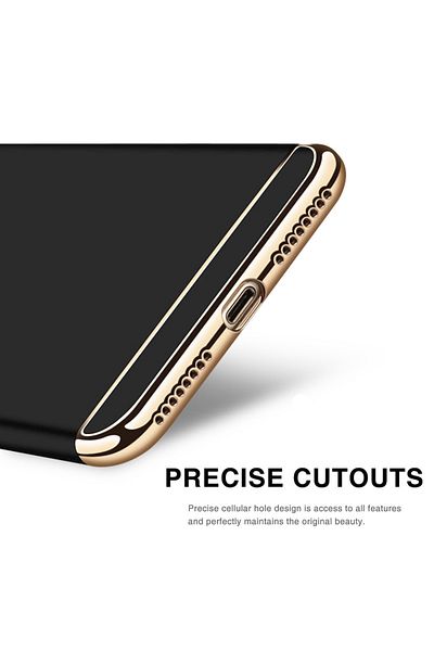 OEM Husa de telefon Apple iPhone 8 Plus oferă protecție completă Slim 3 în 1 Lux Black Matte