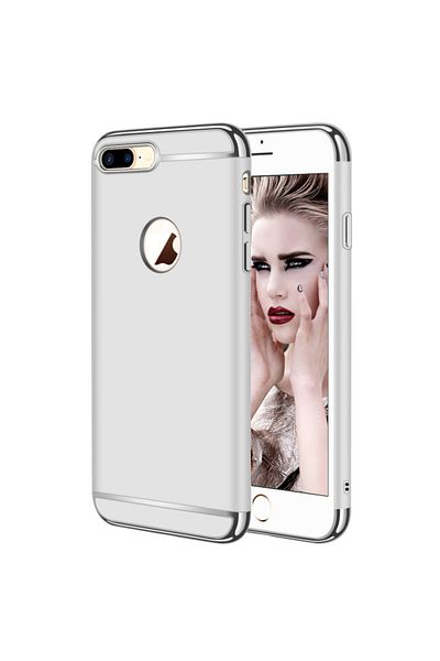 OEM Husa de telefon Apple iPhone 8 oferă protecție 3 în 1, Ultrathin Lux, argintiu mat