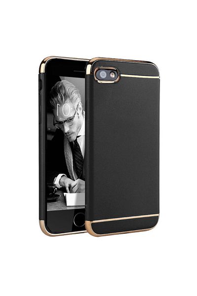 OEM Husa de telefon Apple iPhone 8 Plus oferă protecție completă Slim 3 în 1 Lux Black Matte