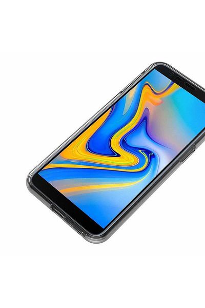 MEGATEK Case Samsung Galaxy J6 Plus (2018) Silicone TPU 360 degrees (front - back) - transparent