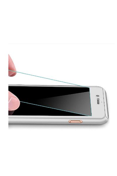 OEM Carcasă pentru iPhone 7 Full Cover 360 + folie de sticlă, argintie