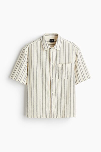 H&M Kısa Kollu Gömlek Regular Fit