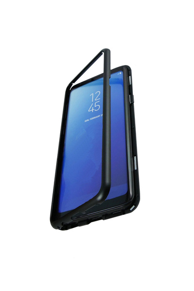 OEM Εξαιρετικά λεπτή μαγνητική θήκη 360° για iPhone XS MAX, γυαλί μόνο στο πί...