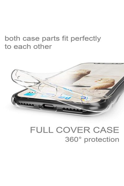 OEM Full TPU 360° case (front + back) for iPhone XR, Transparent