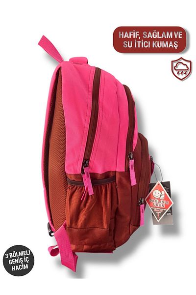 madam gold 🎒   The Highest Peak – Pink & Red Backpack