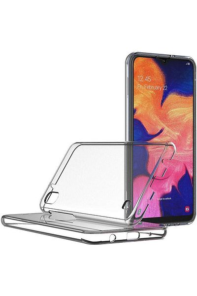 OEM 360° Samsung Galaxy A10/M10 case (front+back) silicone, Transparent