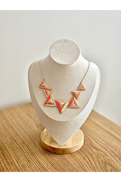 OEM Üçgen Desen | El Yapımı Renkli Miyuki Kolye