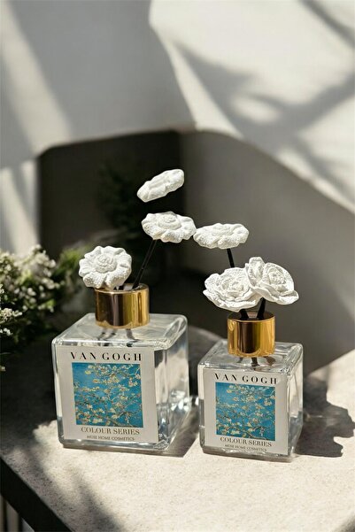 LİNECRAFT 120 ml Ve 50 ml Çiçek Taşlı Oud Kokulu Oda Kokusu Set