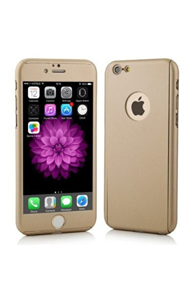 OEM Θήκη Apple iPhone 5/5S/SE, FullBody Gold, πλήρης κάλυψη 360 μοιρών με δωρ...
