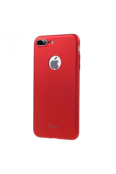 OEM Husă IPAKY cu protecție completă pentru iPhone 7 Plus 5.5 inch, roșie