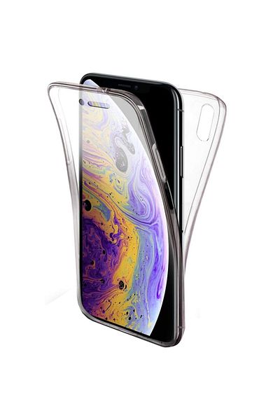 OEM Carcasă din silicon 360° compatibilă cu iPhone X / iPhone XS Față Spate Transparentă