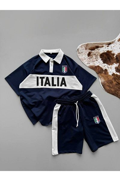 ozcelf Italy Shorts T-Shirt Unisex Oversize Set
