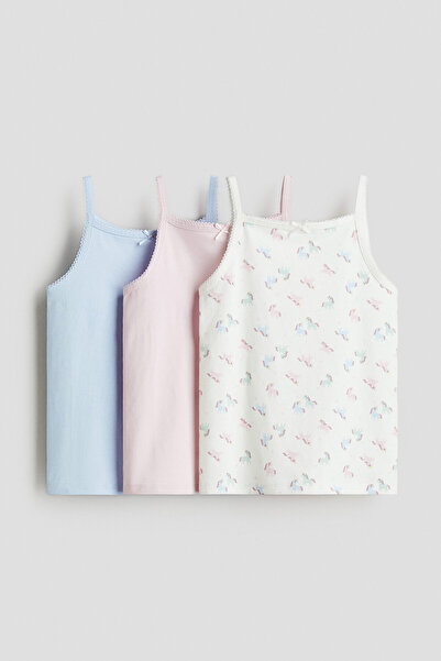 H&M 3'lü Kolsuz Jarse Üst