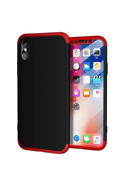 OEM Husă de protecție GKK 360 pentru iPhone X / XS, roșie