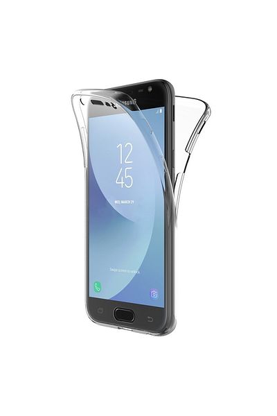 OEM Full TPU 360° case (front + back) for Samsung Galaxy J3 (2017), Transparent