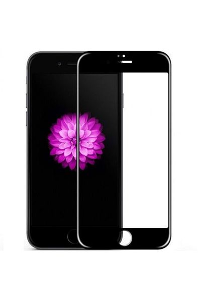 OEM Folie de sticlă Apple iPhone 6, cu margini colorate, neagră