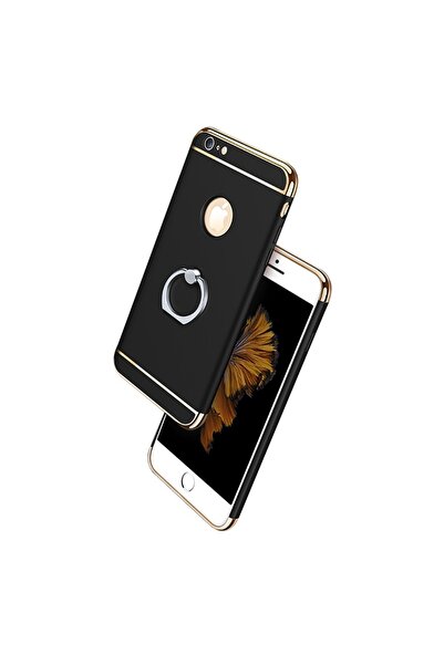 OEM Carcasă Apple iPhone 7, inel MyStyle Elegance Luxury 3 în 1, negru