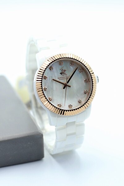 Beverly Hills Polo Club Seramik Kasa Seramik Kordon kadın Kol Saati ASW123-i3...