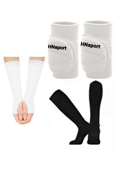 hn sport VOLEYBOL SETİ 1 ÇİFT DİZLİK+1 ÇİFT ELLİK+1 ÇİFT ÇORAP