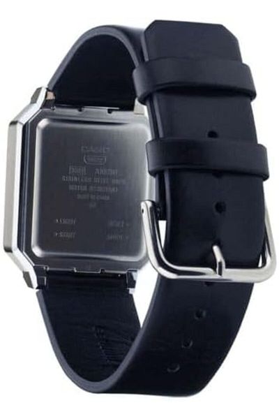 Casio Retro Vintage Unisex Wristwatch - Quartz Casual Black Band Resin Case Digital Black Dial