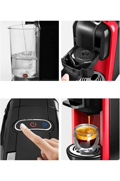 GÜMRÜK BEY Ac-514K Multi Capsule Espresso Coffee Machine Multi-Specification Capsule Compatible Italian Cappuccino Machine