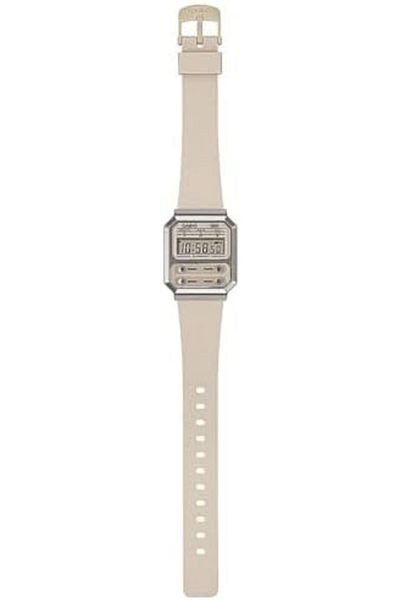 Casio Retro Vintage Unisex Wristwatch - Quartz Casual Rubber White Band Resin Case Digital White Dia