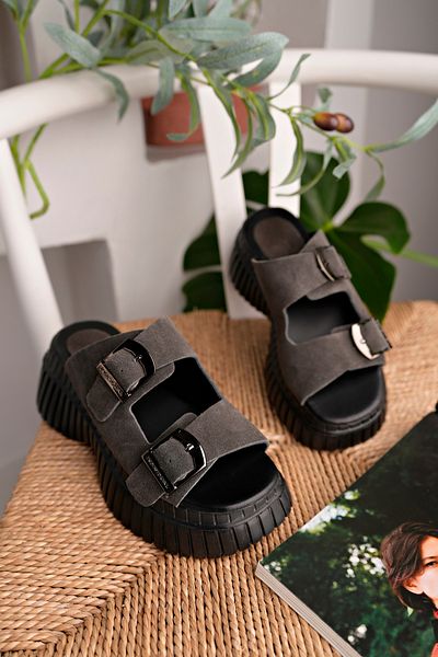 NOSEY SHOES PERA MODEL PIELE GENUINA ANTRACIT GREY SUEDE CATARAMA TALPA MUCOASA ZILNICĂ PAPUC DE FEMEI