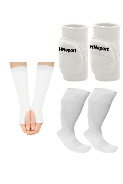 hn sport VOLEYBOL SETİ 1 ÇİFT DİZLİK+1 ÇİFT ELLİK+1 ÇİFT ÇORAP