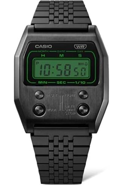 Casio Vintage Digital Stainless Steel Unisex Watch Black