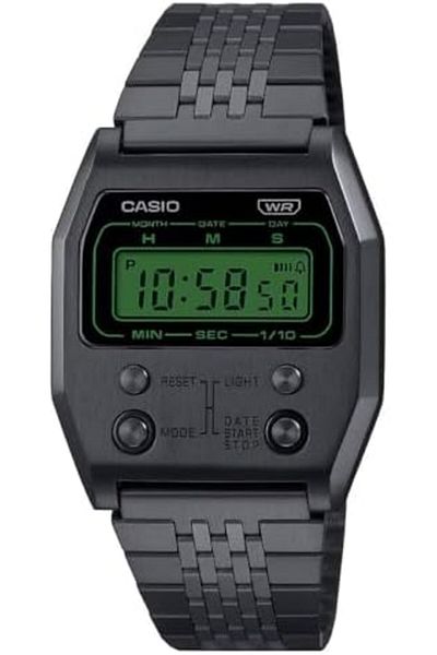 Casio Vintage Digital Stainless Steel Unisex Watch Black